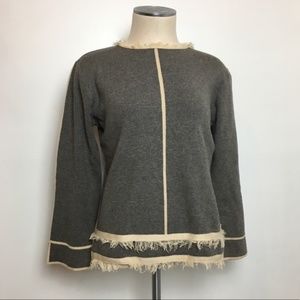 {THML} Fringe Longsleeve Top